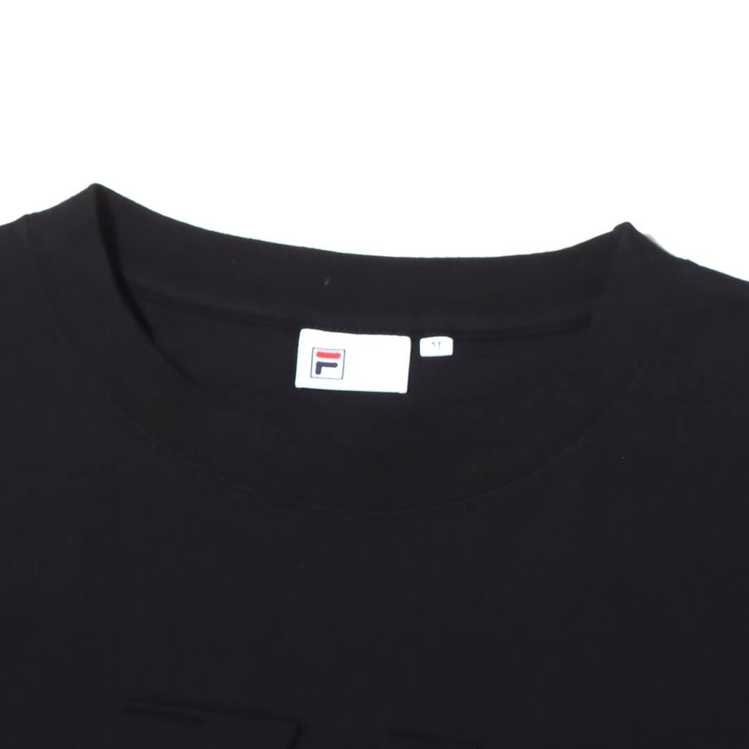 FILA × YONAKA ショート丈  Tシャツ（ブラック）