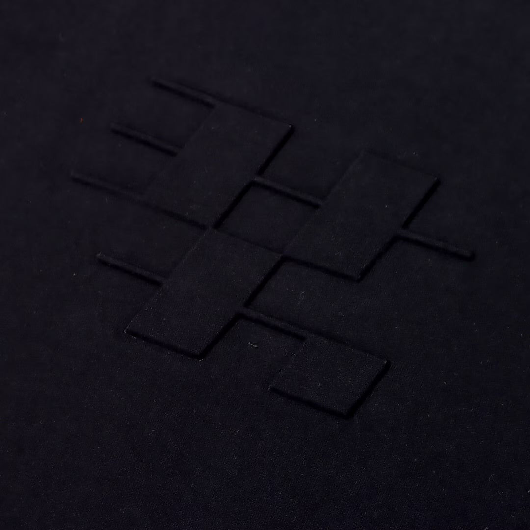FILA × YONAKA ショート丈  Tシャツ（ブラック）