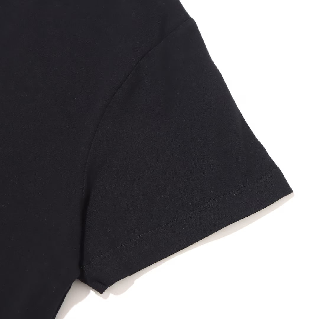 FILA × YONAKA ショート丈  Tシャツ（ブラック）