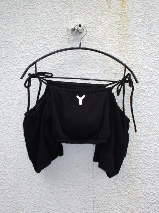 YONAKA×Eric Haze  “Y”ロゴオフショルダートップス